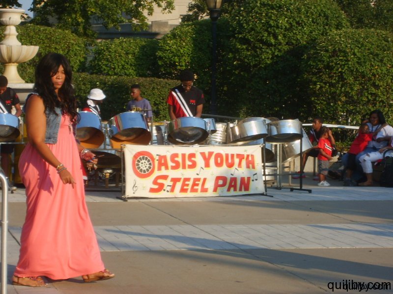 Oasis Youth Steelband prepare to perform