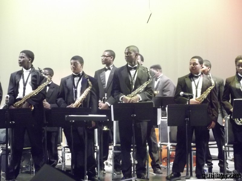 Members of the Cicely Tyson School Jazz Band